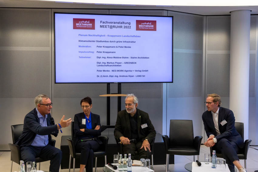 (v.l.n.r.): Andreas Kipar, Alexa Waldow-Stahm, Peter Menke, Markus Pieper