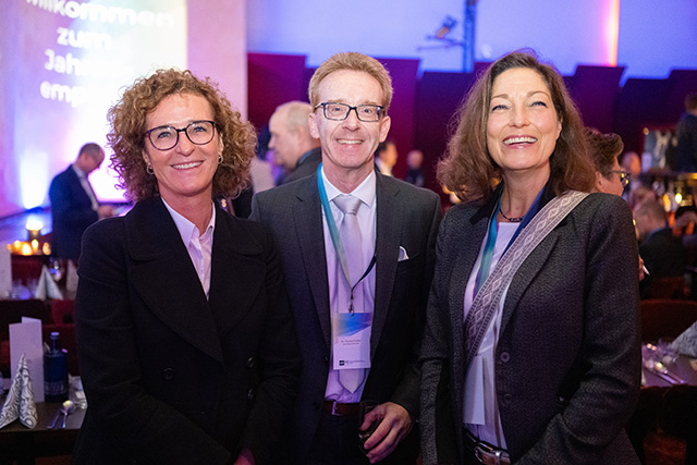 Corinna Guyenz, Dr. Thomas Franke und Miriam Sowa kurz vor Beginn des Programms.