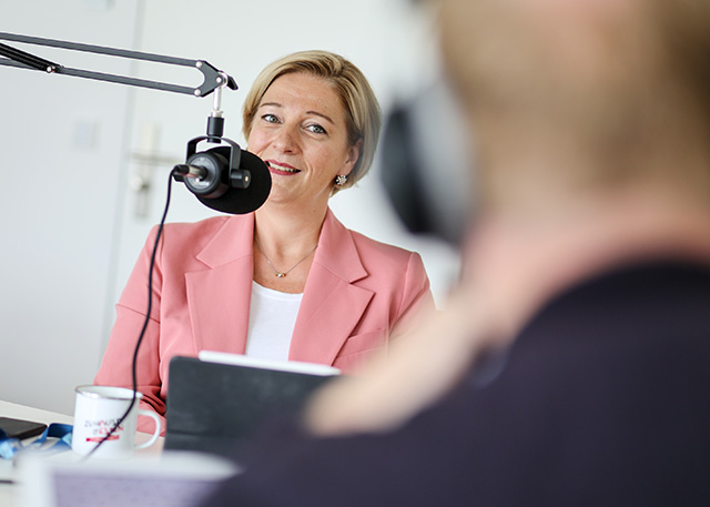 Kerstin Groß bei der Aufnahme