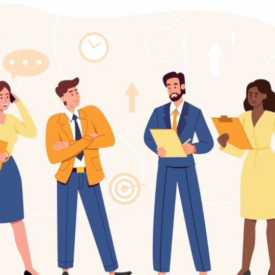 Ein Team, das bereit für die Arbeit ist