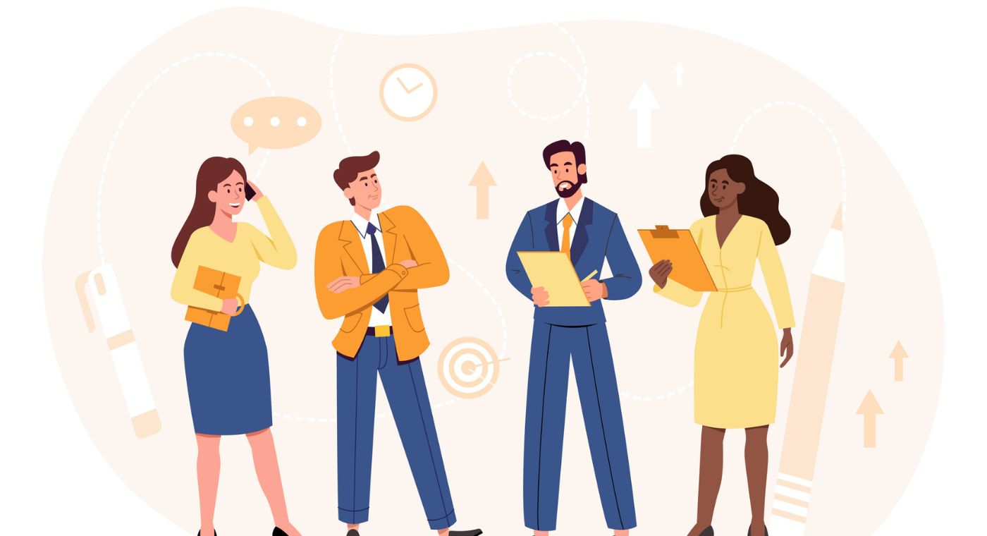 Ein Team, das bereit für die Arbeit ist