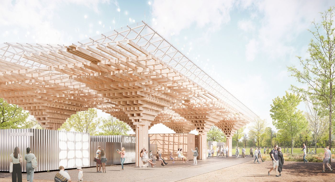 Viele Leute in einem Park.