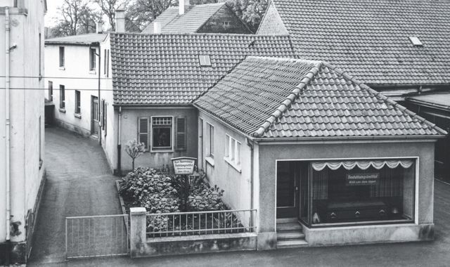 Aufnahme von dem Bestattungshaus 1926
